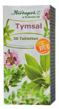 Tymsal Hals - Salbei und Thymian Extrakt mit Vitamin C, 30 Lutschtabletten, antibakteriell und schleimlösend, effektiv bei Halsschmerzen,  Halsentzündung,  Zahnfleischentzündung, für frischen Atem,